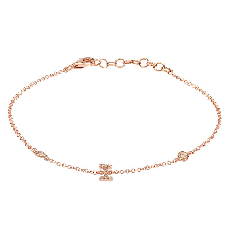 INITIAL - I DIAMOND BRACELET