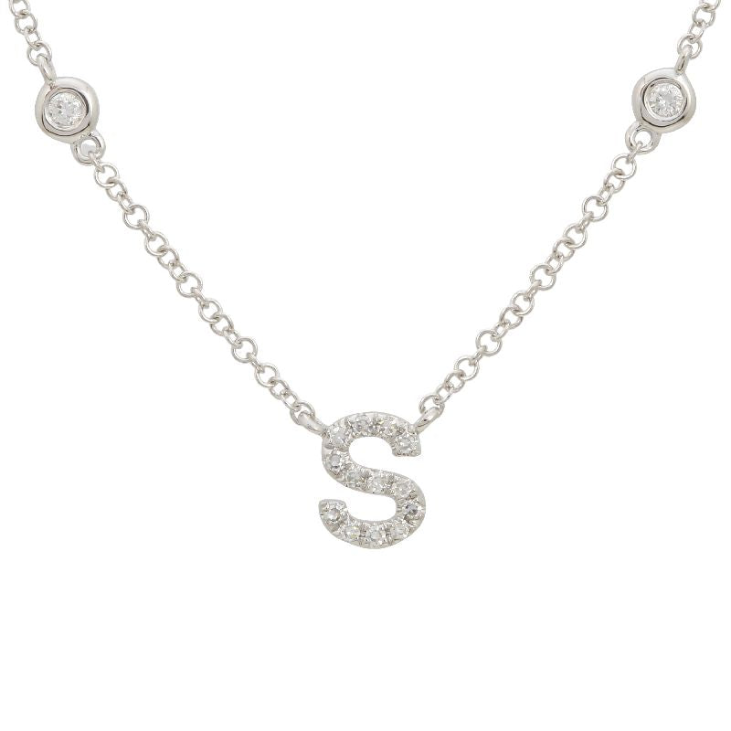 INITIAL – S DIAMOND necklaces