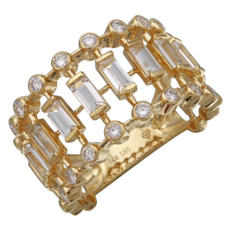 DOT DASH DIAMOND RING