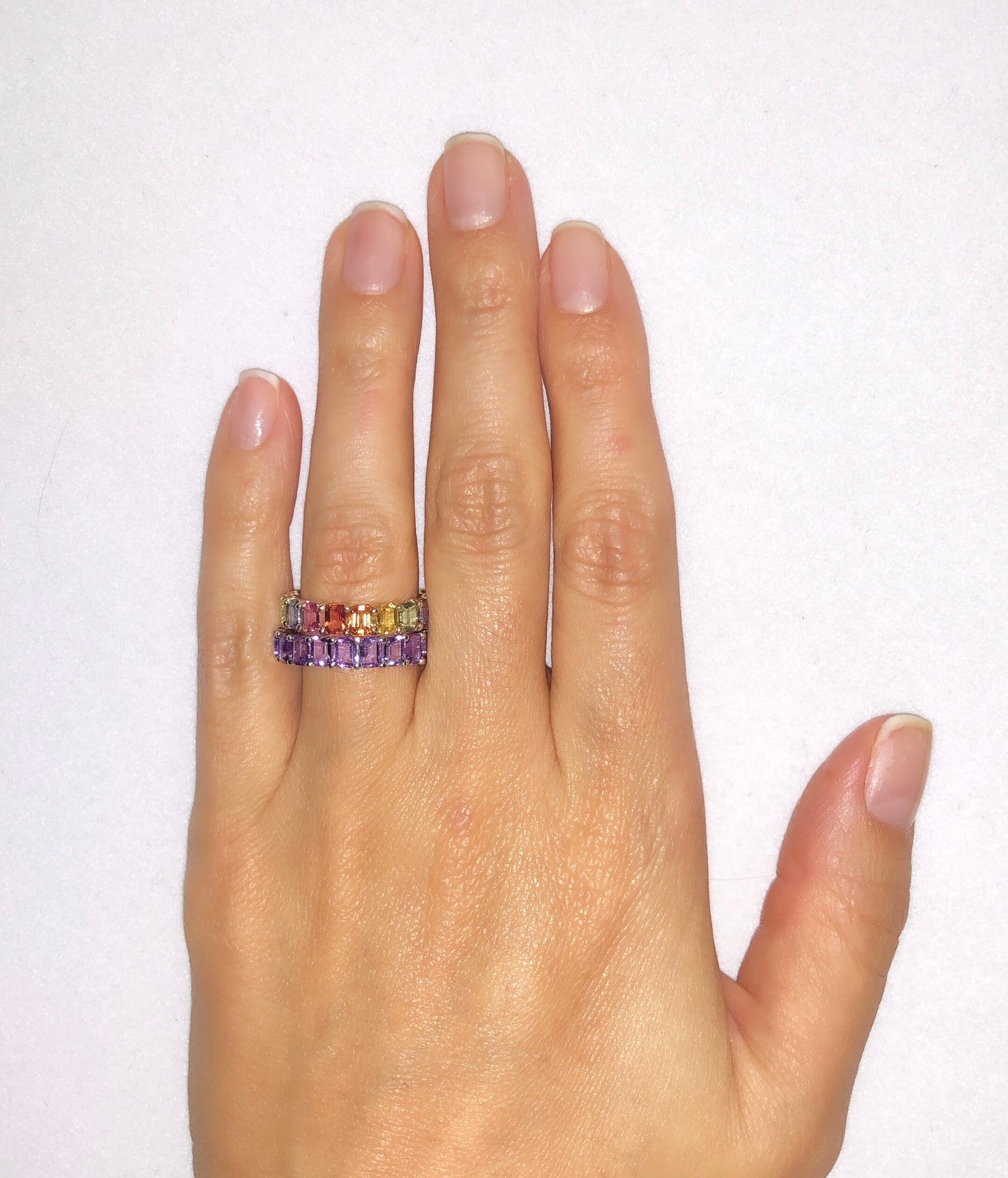 emerald amethyst ring