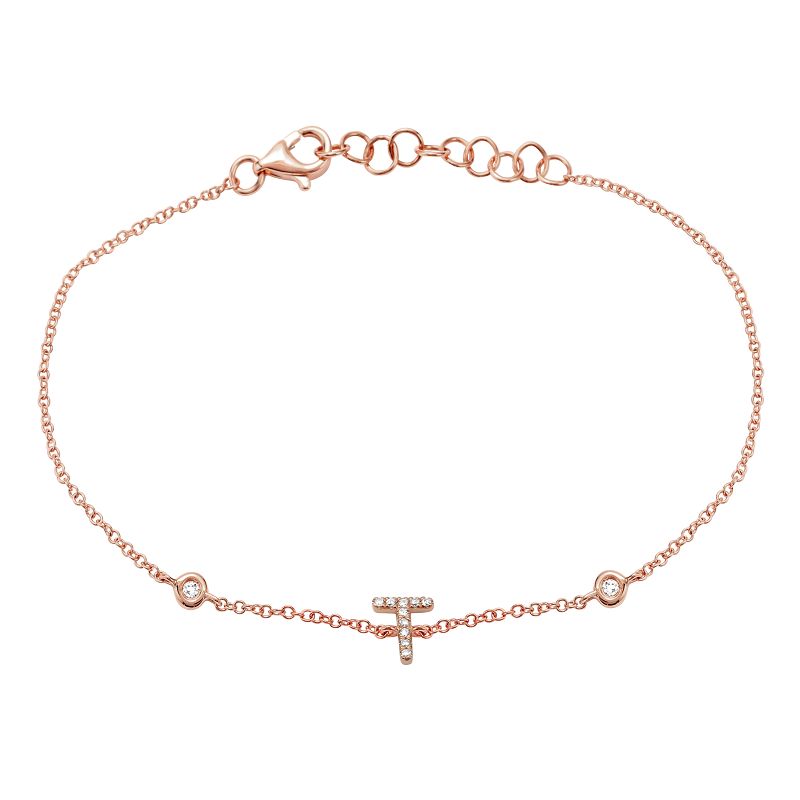 INITIAL -T DIAMOND BRACELET