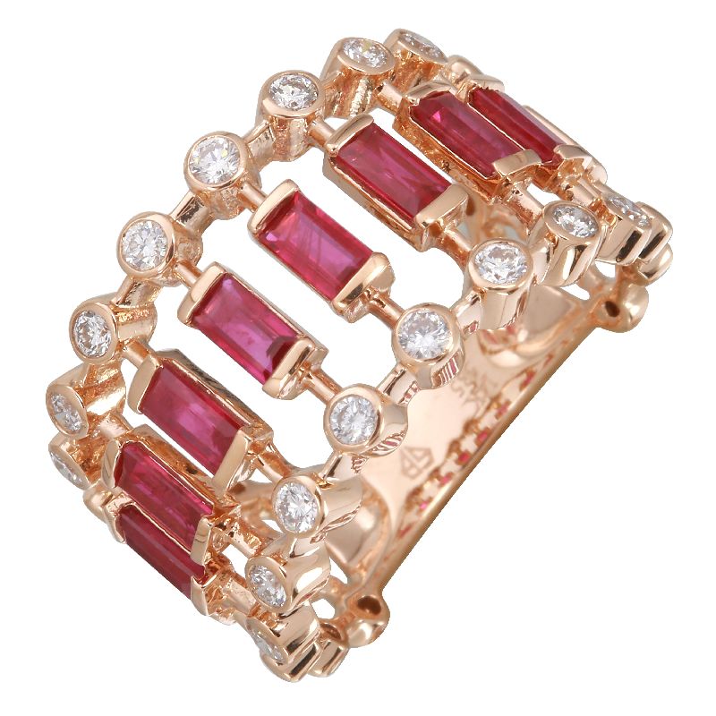DOT DASH DIAMOND RING